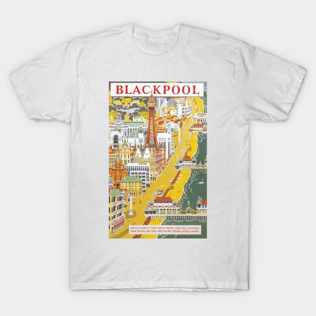 Blackpool - Vintage Railway Travel Poster - 1955 T-Shirt by BASlade93